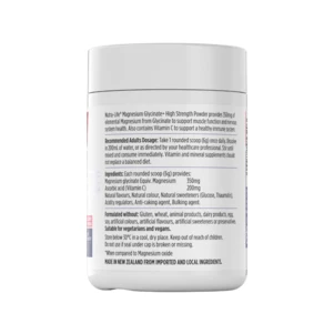 (PRE ORDER) Nutra-Life Magnesium Glycinate+ High Strength Powder Berry 180g shelf life 2yrs